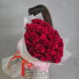 Букет из 15 красных французских роз — вид 3